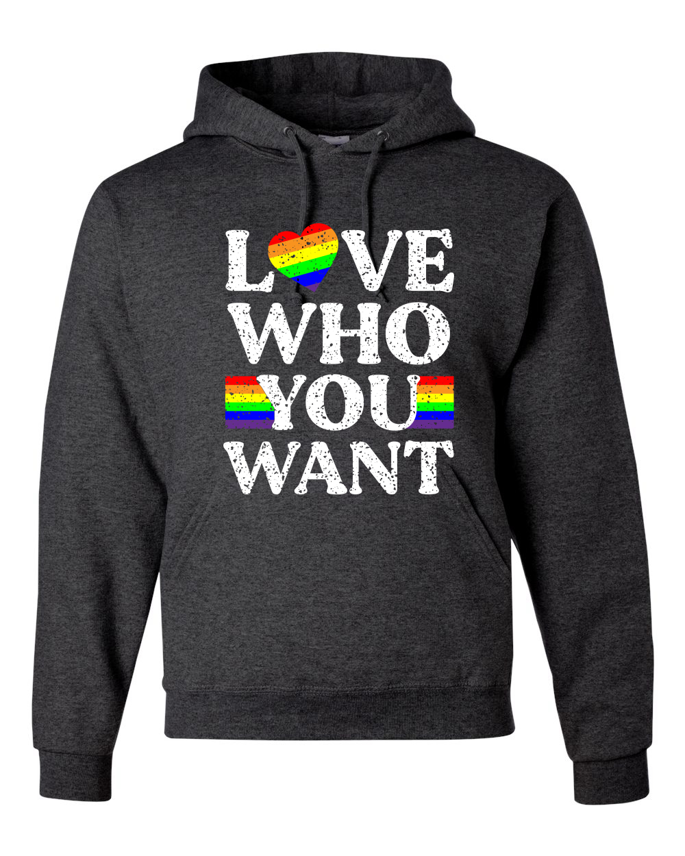 LGBTQ Kapuzenpullover Regenbogen Flagge Love Who You Want LGBT Pride Unisex Grafik - Bild 6 von 19