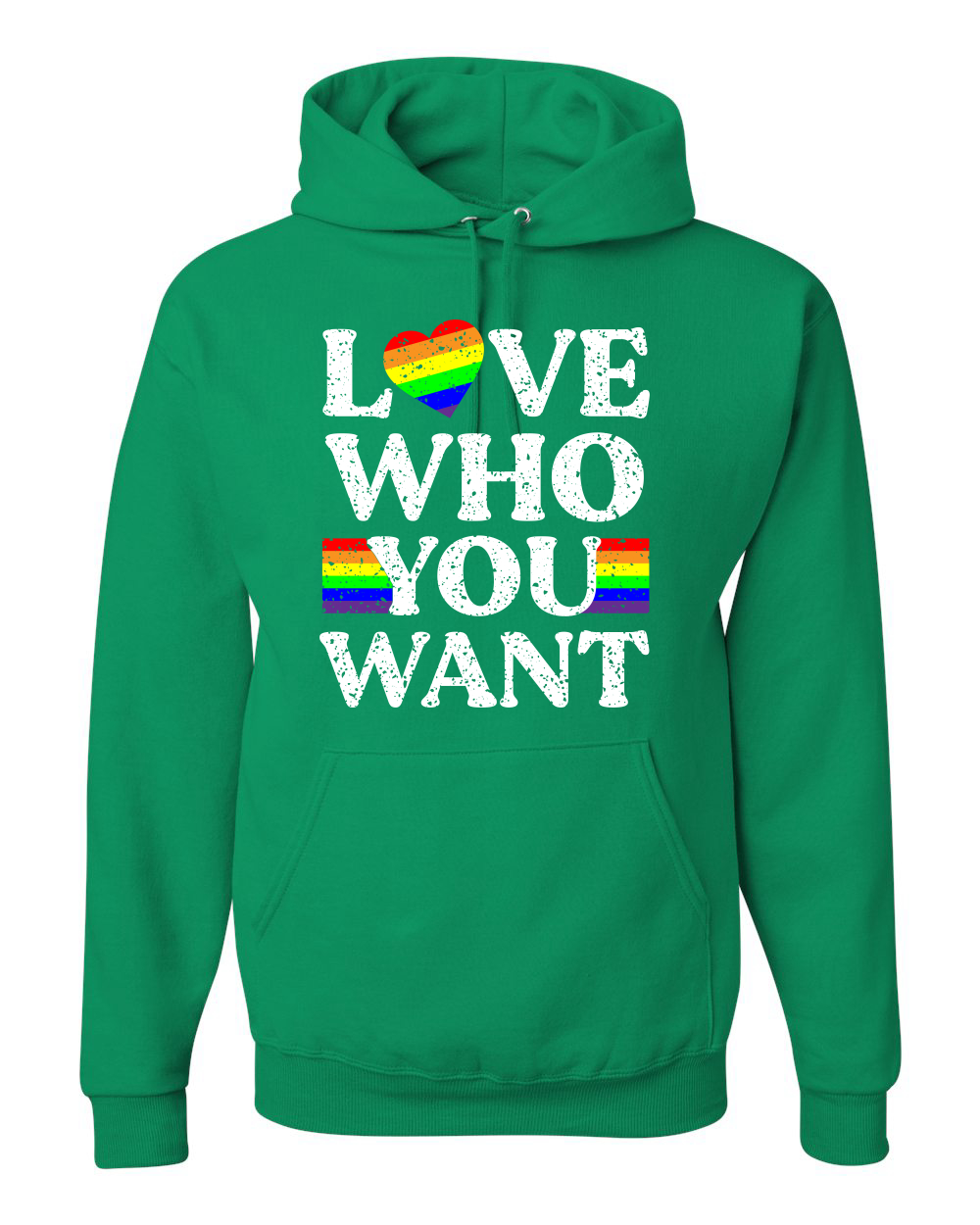 LGBTQ Kapuzenpullover Regenbogen Flagge Love Who You Want LGBT Pride Unisex Grafik - Bild 8 von 19