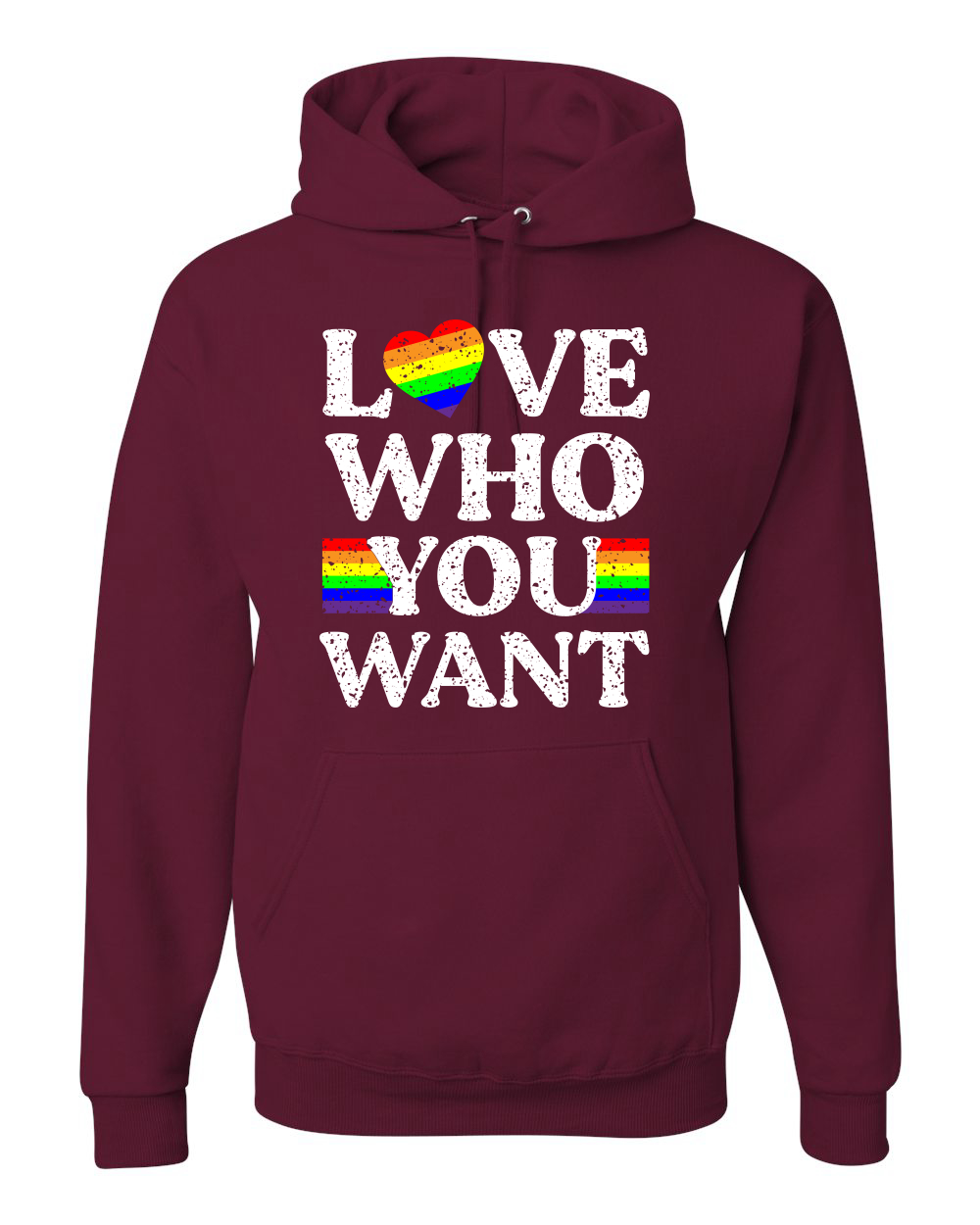 LGBTQ Kapuzenpullover Regenbogen Flagge Love Who You Want LGBT Pride Unisex Grafik - Bild 10 von 19