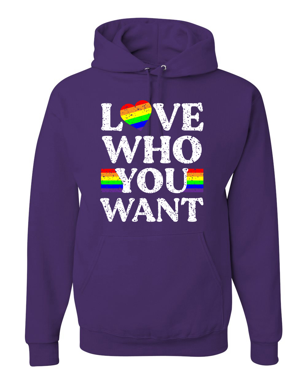 LGBTQ Kapuzenpullover Regenbogen Flagge Love Who You Want LGBT Pride Unisex Grafik - Bild 14 von 19