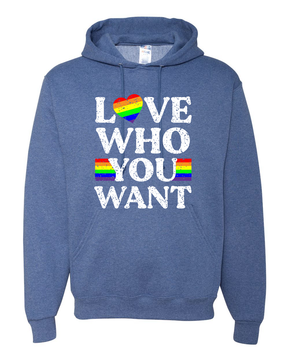 LGBTQ Kapuzenpullover Regenbogen Flagge Love Who You Want LGBT Pride Unisex Grafik - Bild 17 von 19