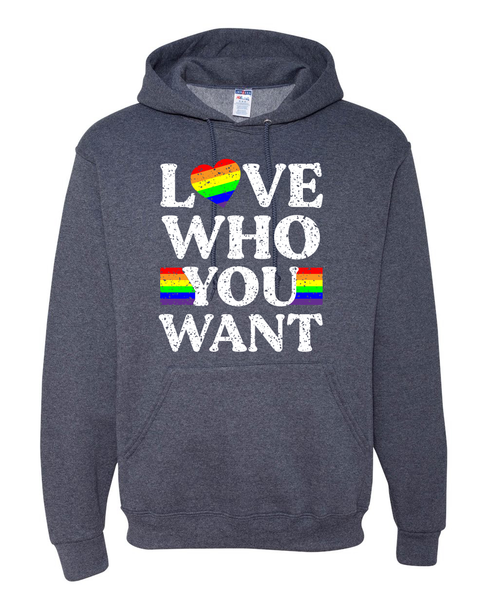 LGBTQ Kapuzenpullover Regenbogen Flagge Love Who You Want LGBT Pride Unisex Grafik - Bild 18 von 19