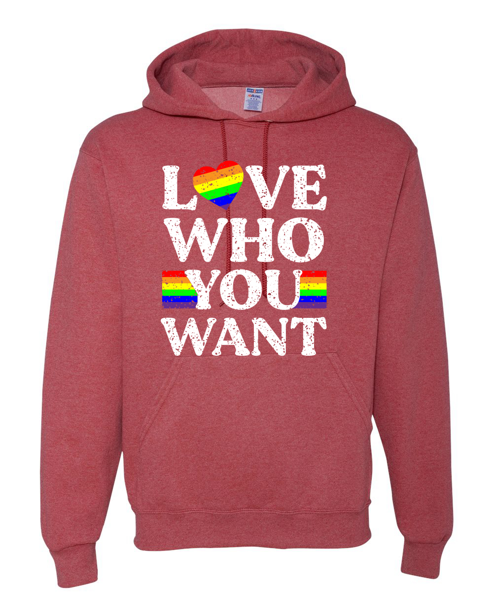 LGBTQ Kapuzenpullover Regenbogen Flagge Love Who You Want LGBT Pride Unisex Grafik - Bild 19 von 19