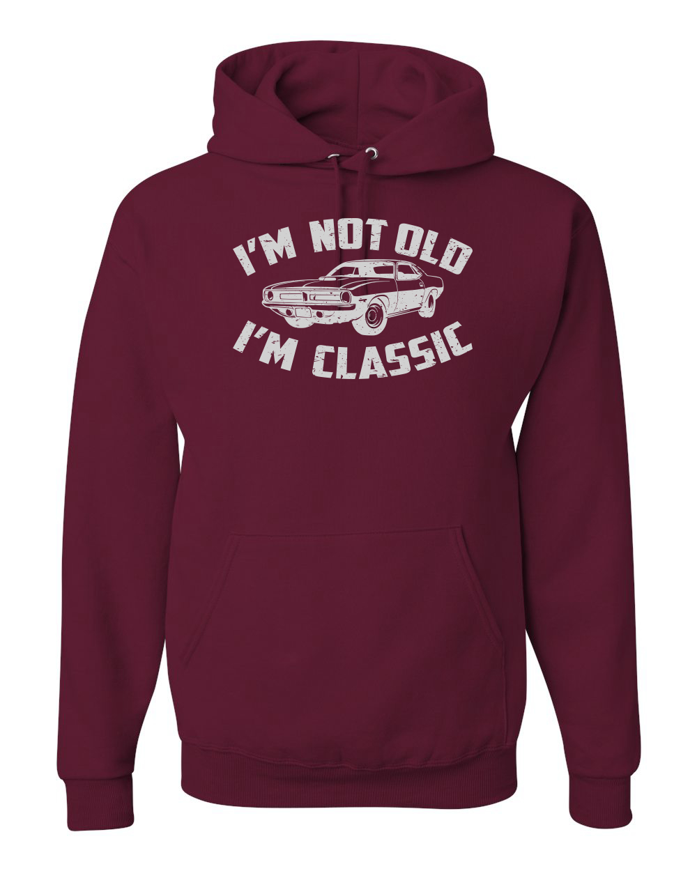 Funny Sarcastic Hoodie Not Old Sweater I'm Not Old I'm Classic Gift for Mom Dad I'm Just Old Enough to be a Classic Hooded Sweatshirt