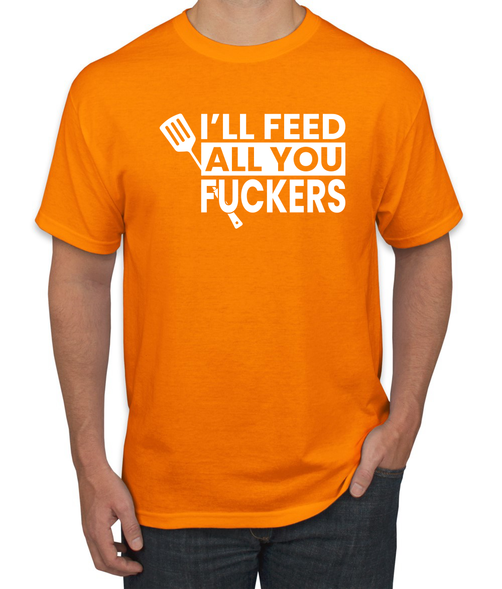 Camiseta gráfica divertida a la parrilla BBQ Ill Feed You All Fckers para hombre - Imagen 18 de 25