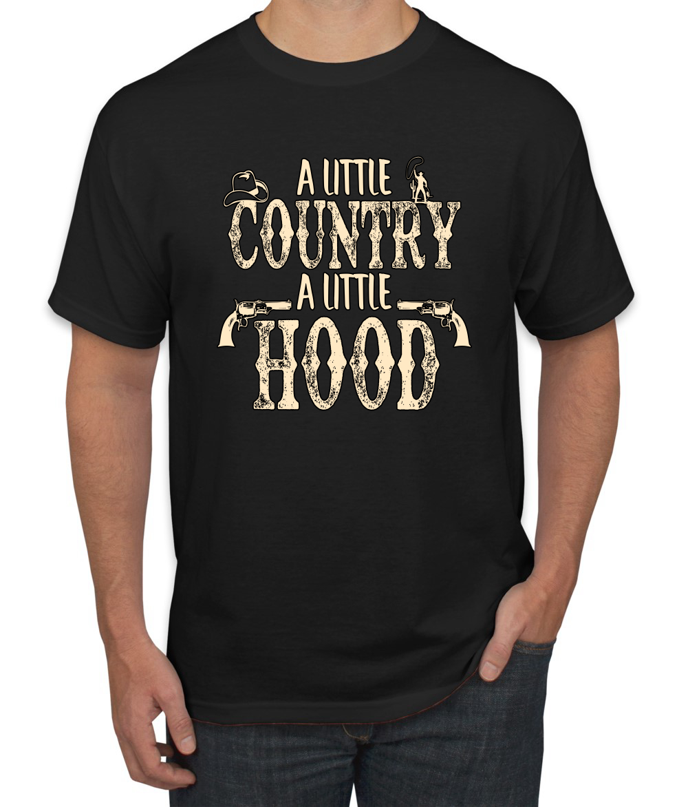 A Little Country A Little Hood Country Western Men Graphic Tshirt