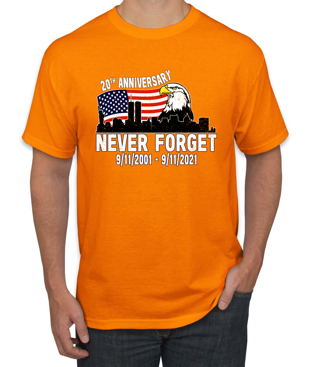 Camiseta gráfica 9 11 Memorial 20th Anniversary Never Forget American Pride para hombre - Imagen 18 de 26