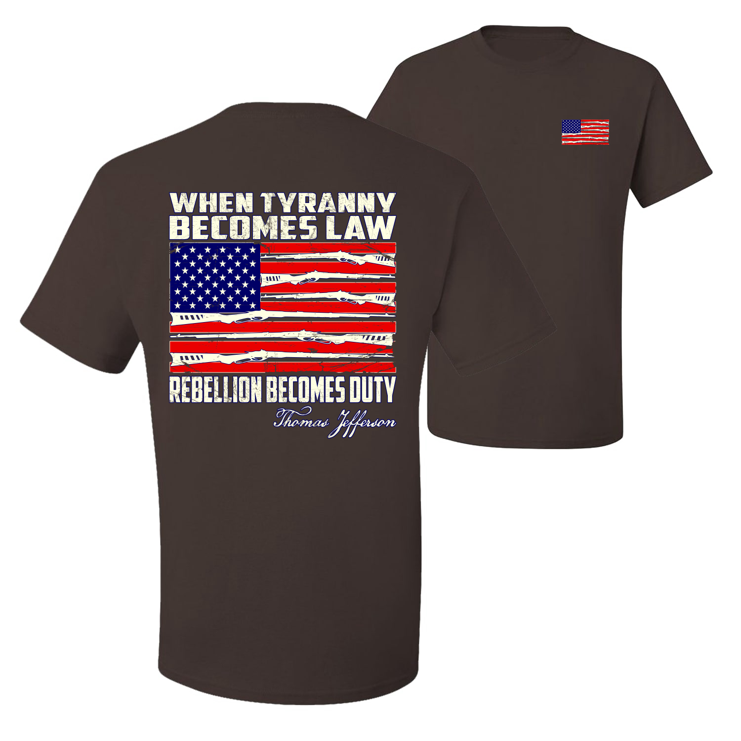 Camiseta gráfica When Tyranny Becomes Law Patriotic Men - Imagen 20 de 20