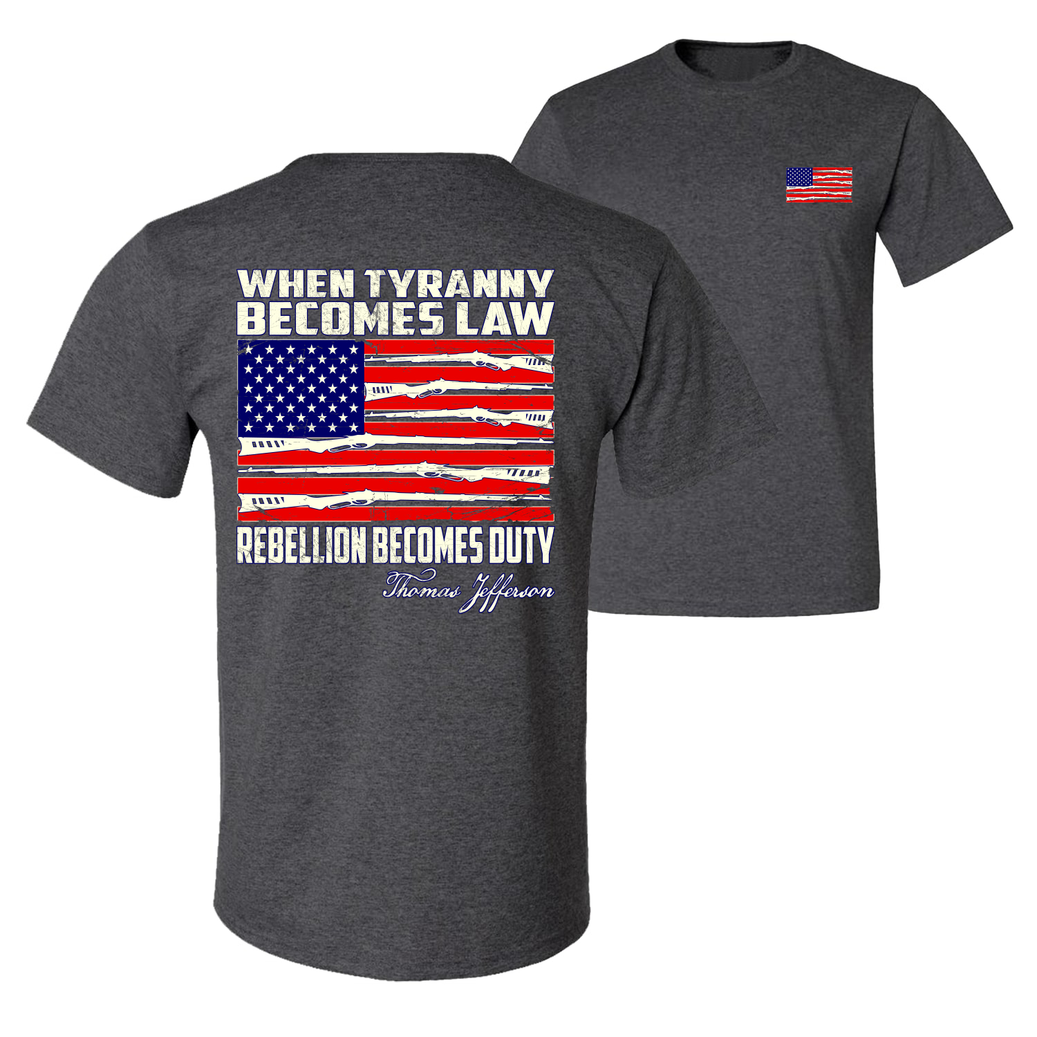 Camiseta gráfica When Tyranny Becomes Law Patriotic Men - Imagen 7 de 20
