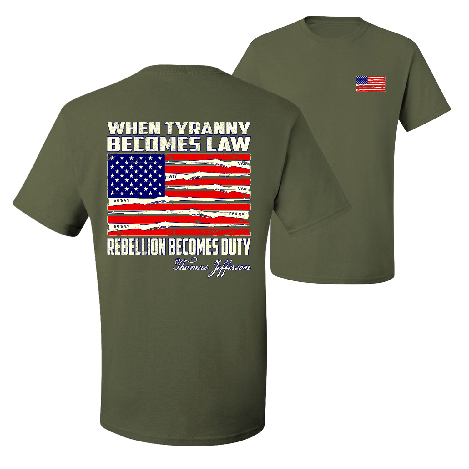 Camiseta gráfica When Tyranny Becomes Law Patriotic Men - Imagen 14 de 20