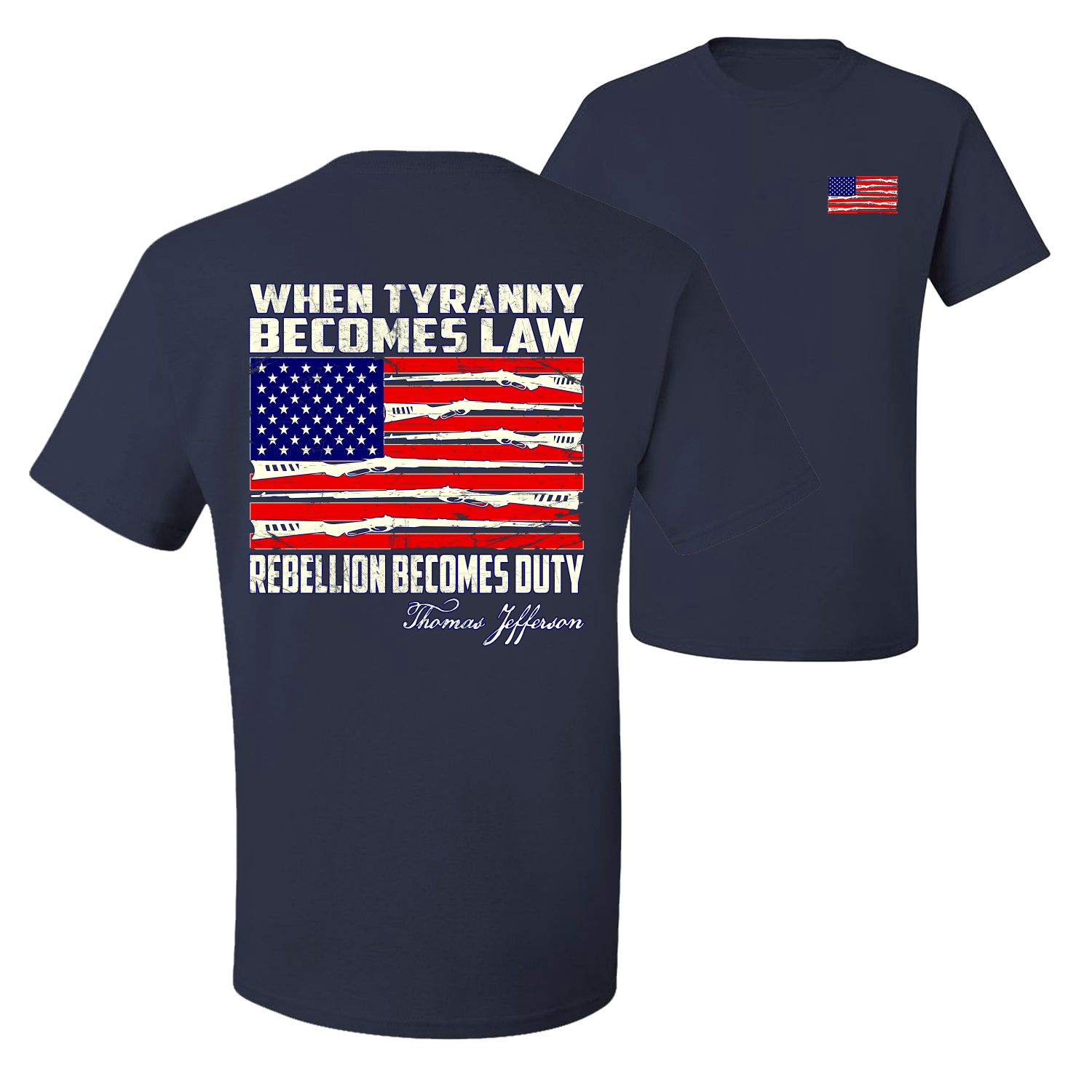 Camiseta gráfica When Tyranny Becomes Law Patriotic Men - Imagen 15 de 20