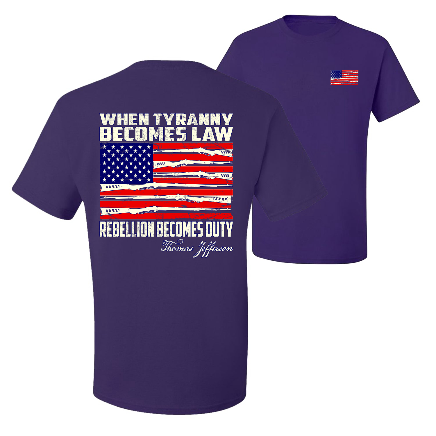 Camiseta gráfica When Tyranny Becomes Law Patriotic Men - Imagen 17 de 20