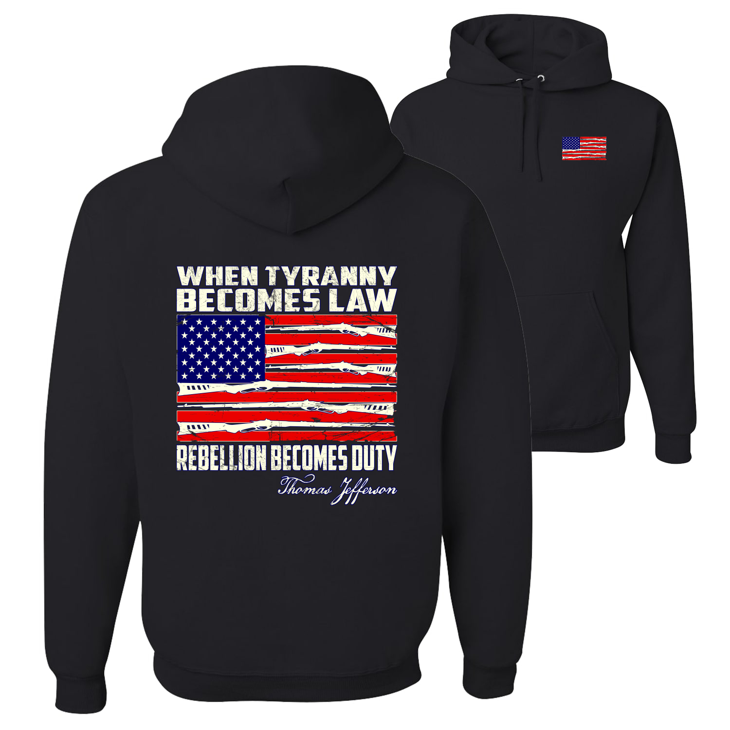 When Tyranny Becomes Law Patriotic Unisex Hoodie Sweatshirt - Bild 3 von 16