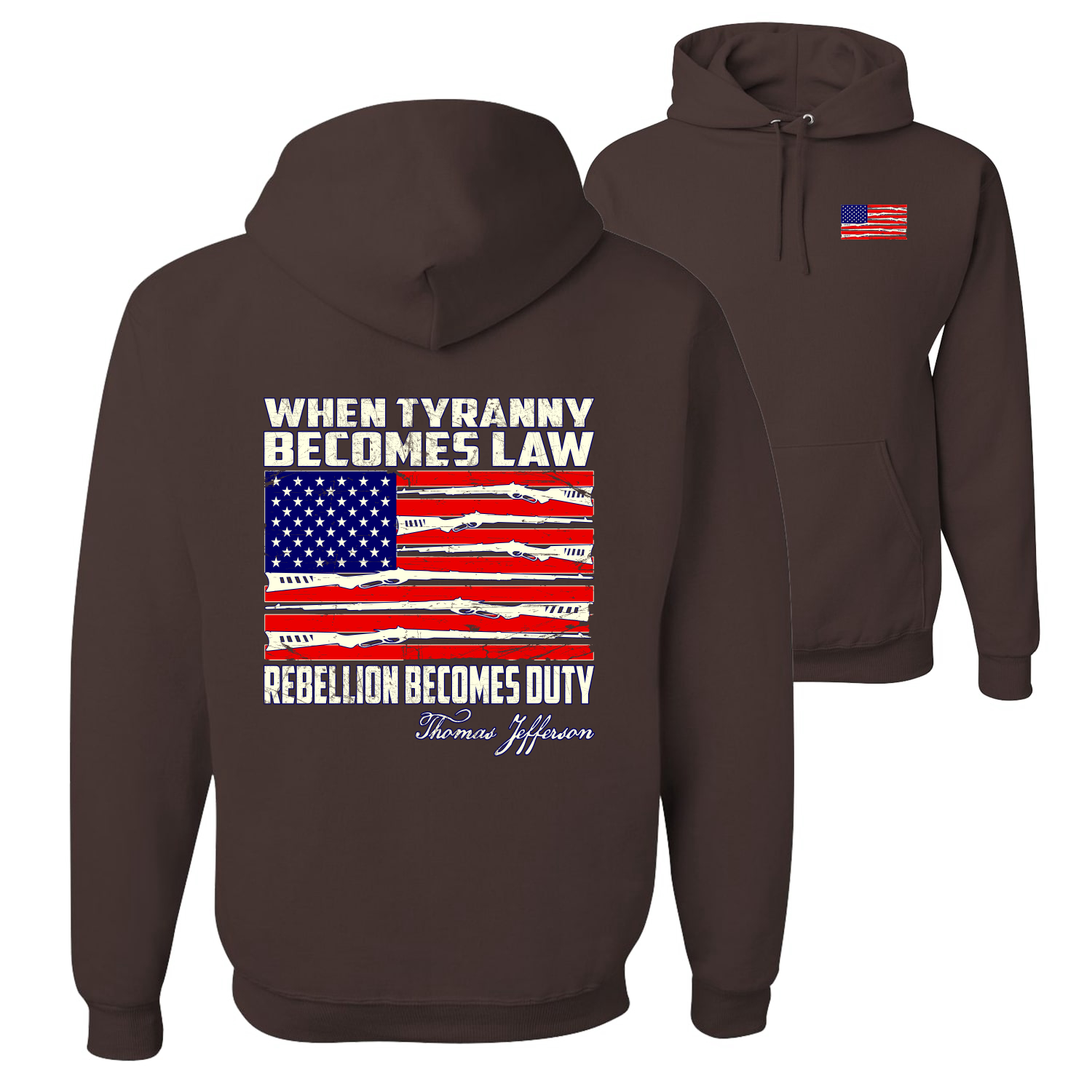 When Tyranny Becomes Law Patriotic Unisex Hoodie Sweatshirt - Bild 16 von 16