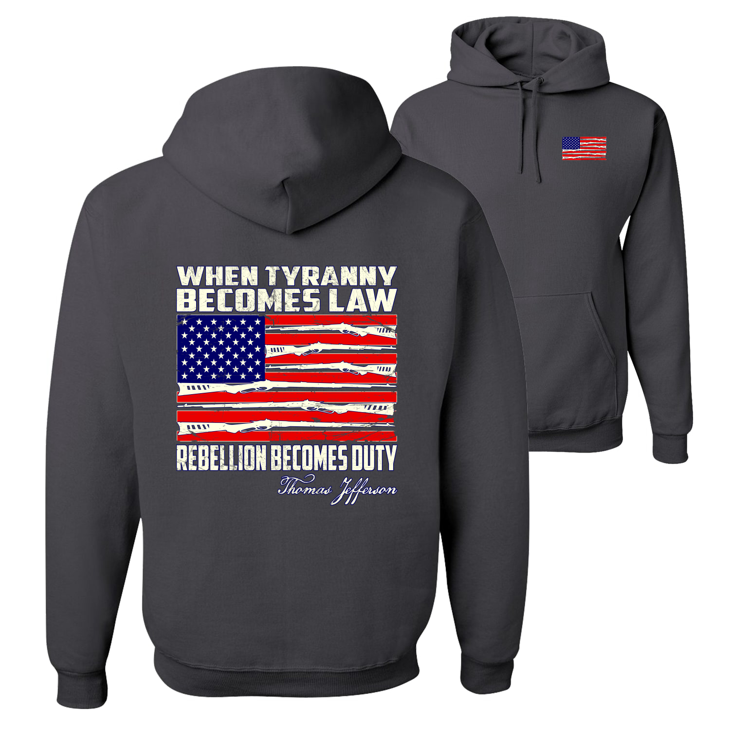 When Tyranny Becomes Law Patriotic Unisex Hoodie Sweatshirt - Bild 4 von 16