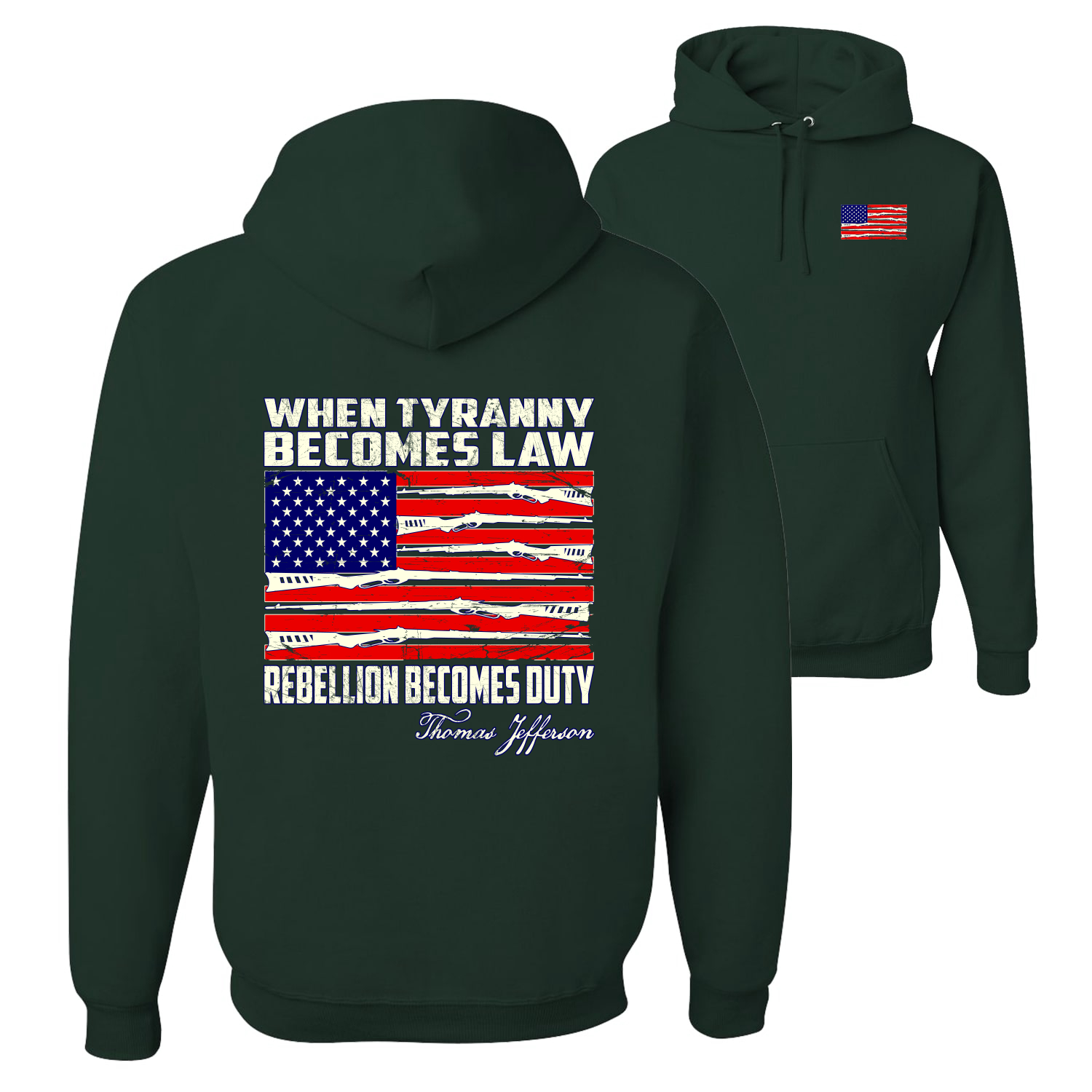When Tyranny Becomes Law Patriotic Unisex Hoodie Sweatshirt - Bild 5 von 16