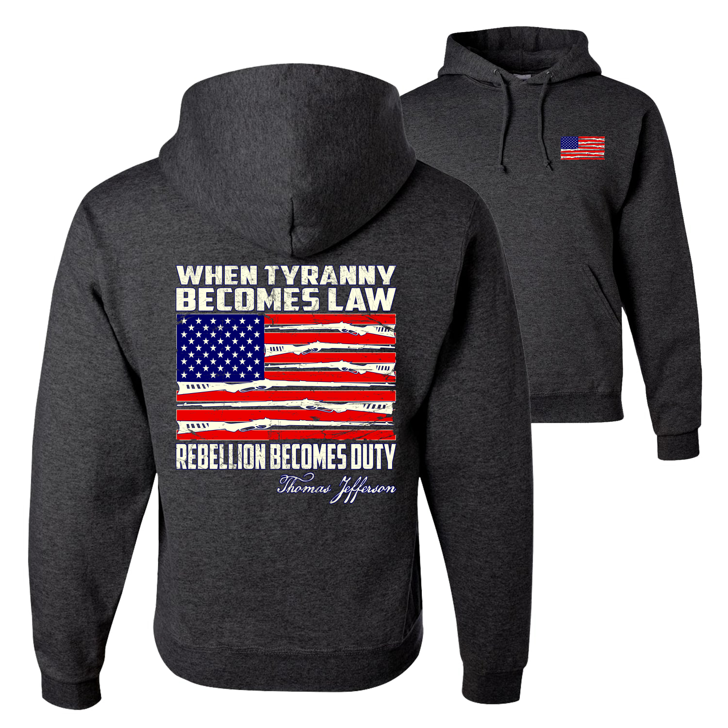 When Tyranny Becomes Law Patriotic Unisex Hoodie Sweatshirt - Bild 6 von 16