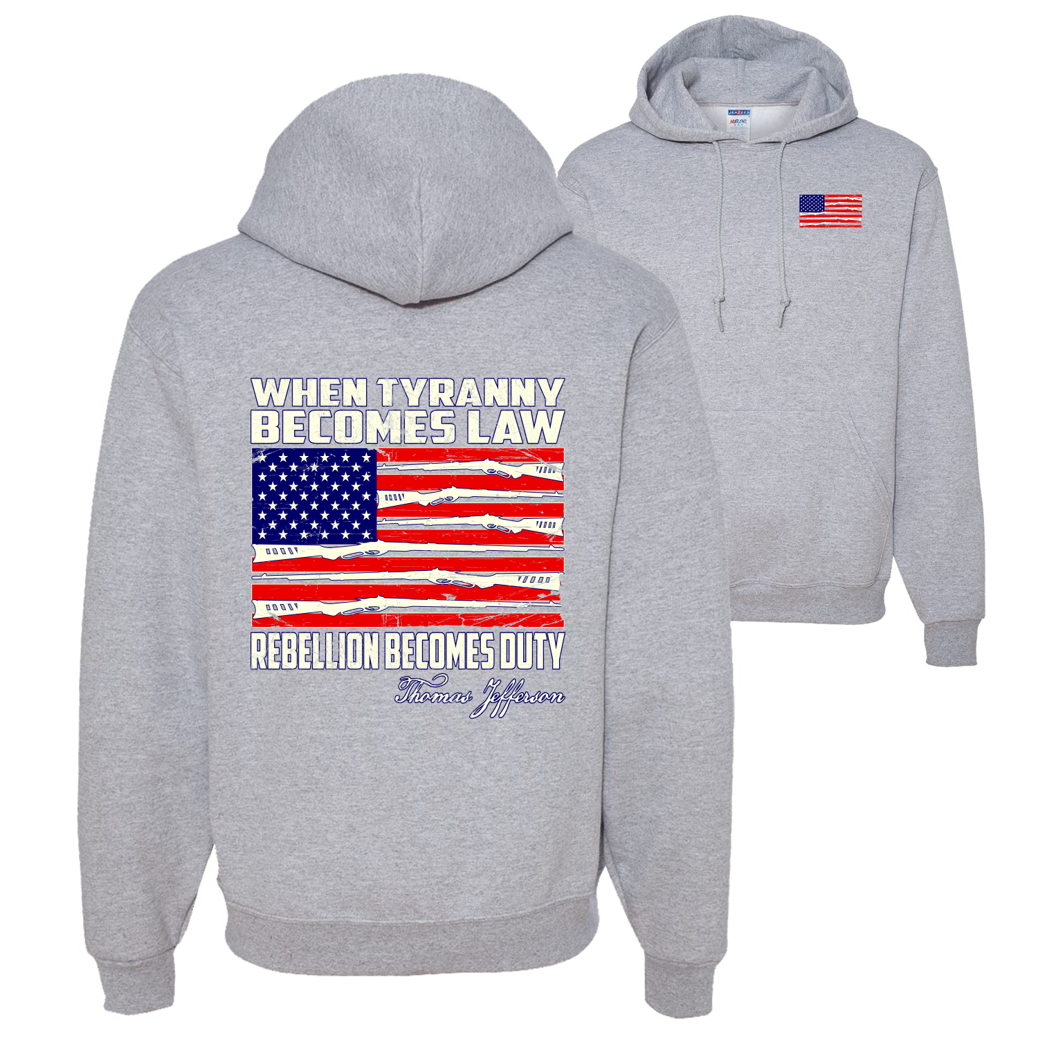 When Tyranny Becomes Law Patriotic Unisex Hoodie Sweatshirt - Bild 7 von 16