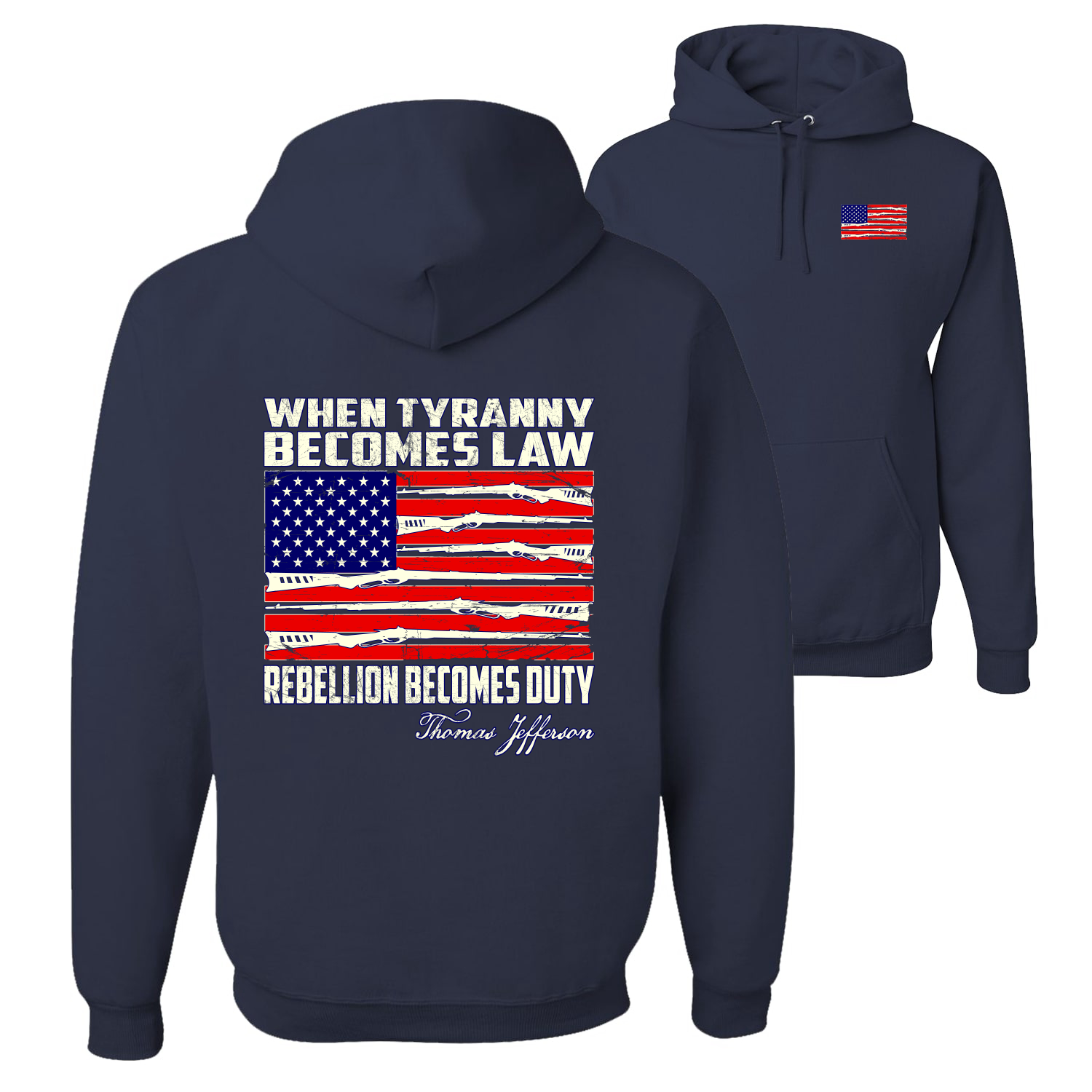 When Tyranny Becomes Law Patriotic Unisex Hoodie Sweatshirt - Bild 11 von 16