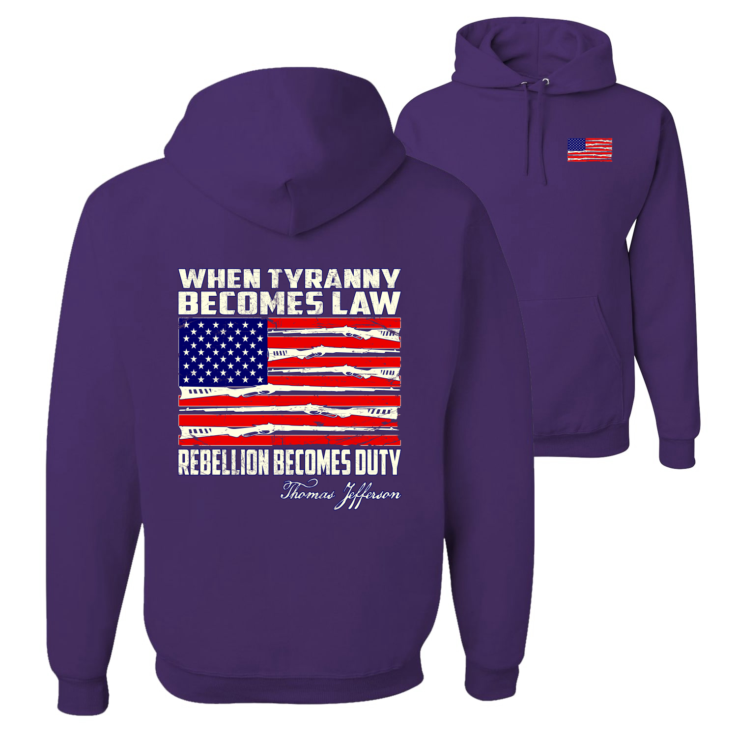 When Tyranny Becomes Law Patriotic Unisex Hoodie Sweatshirt - Bild 13 von 16