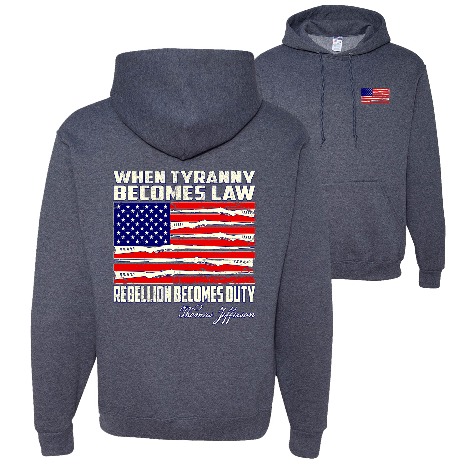 When Tyranny Becomes Law Patriotic Unisex Hoodie Sweatshirt - Bild 15 von 16