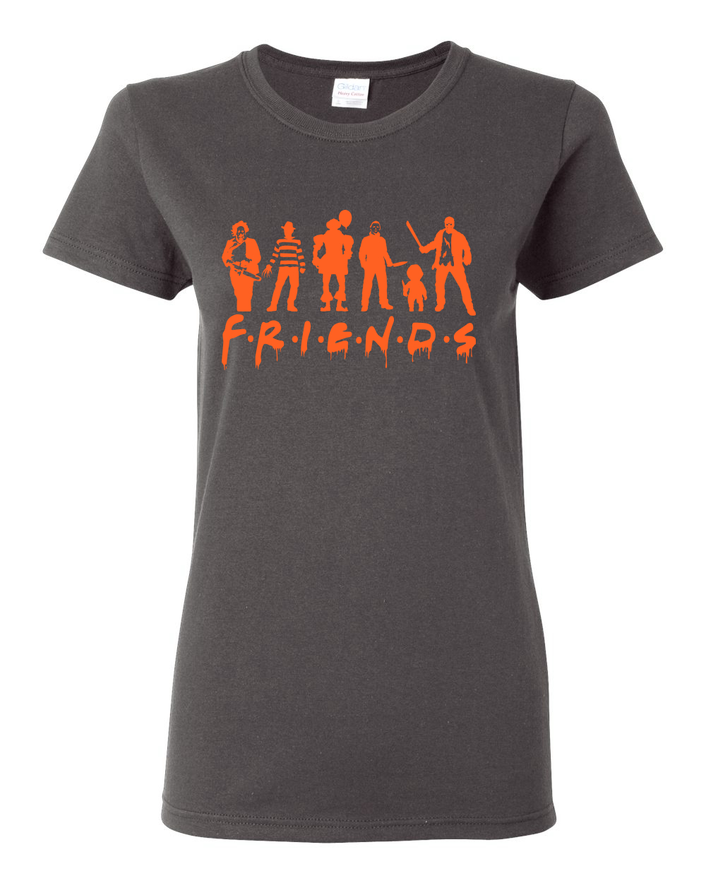 Scary Movie Friends Halloween Tee Women 