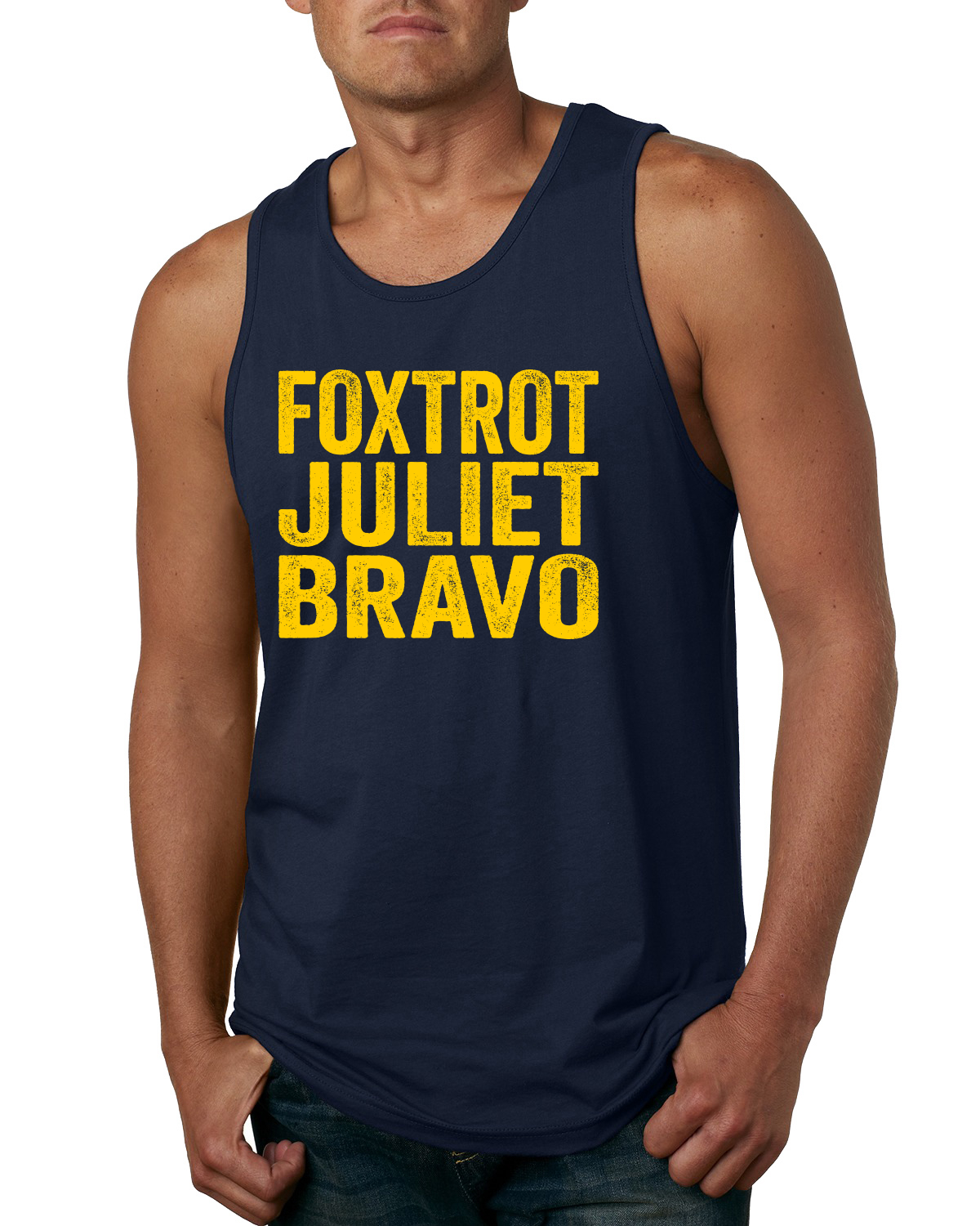 Foxtrot Juliet Bravo FJB FJB Lets Go Brandon Political Men Graphic Tank Top - Bild 7 von 10
