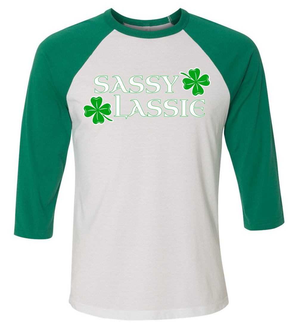 Lucky Shamrock Funny Clover St Patricks Pattys Day Men Women Baseball Tee Shirt - Picture 20 of 27