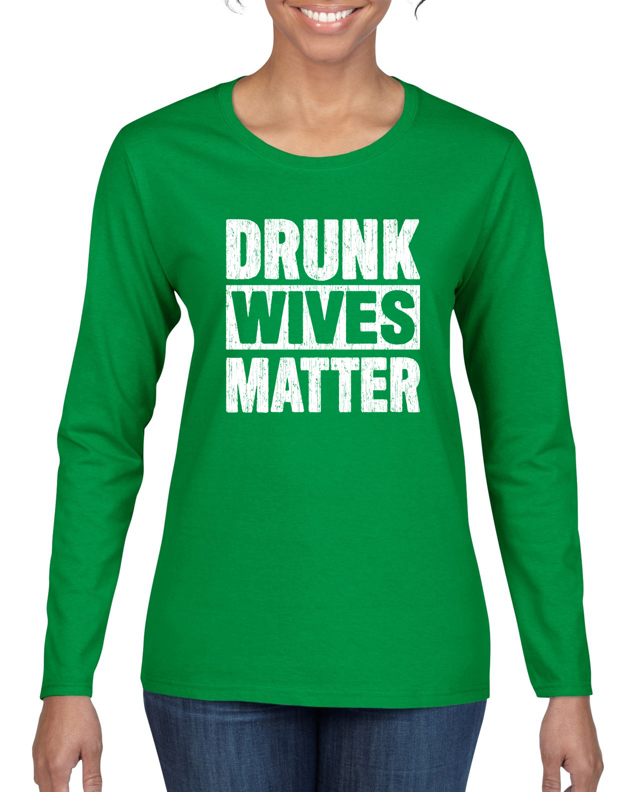 Camisa de manga larga para mujeres borrachas Matter St Patricks Day divertida - Imagen 3 de 3