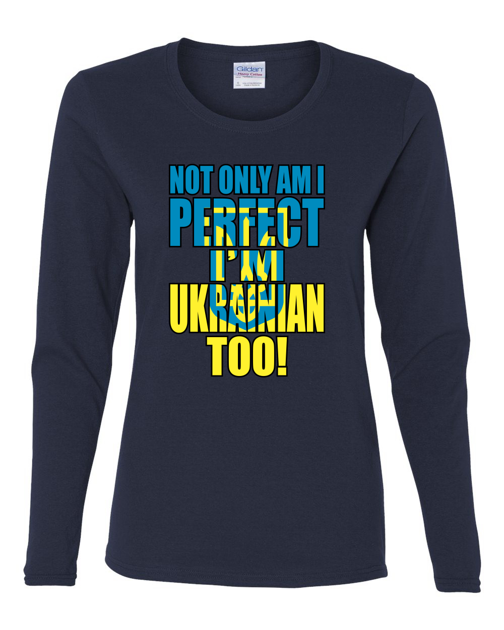 Political Men's Graphic T-Shirt Not Only Am I Perfect I'm Ukrainian Too