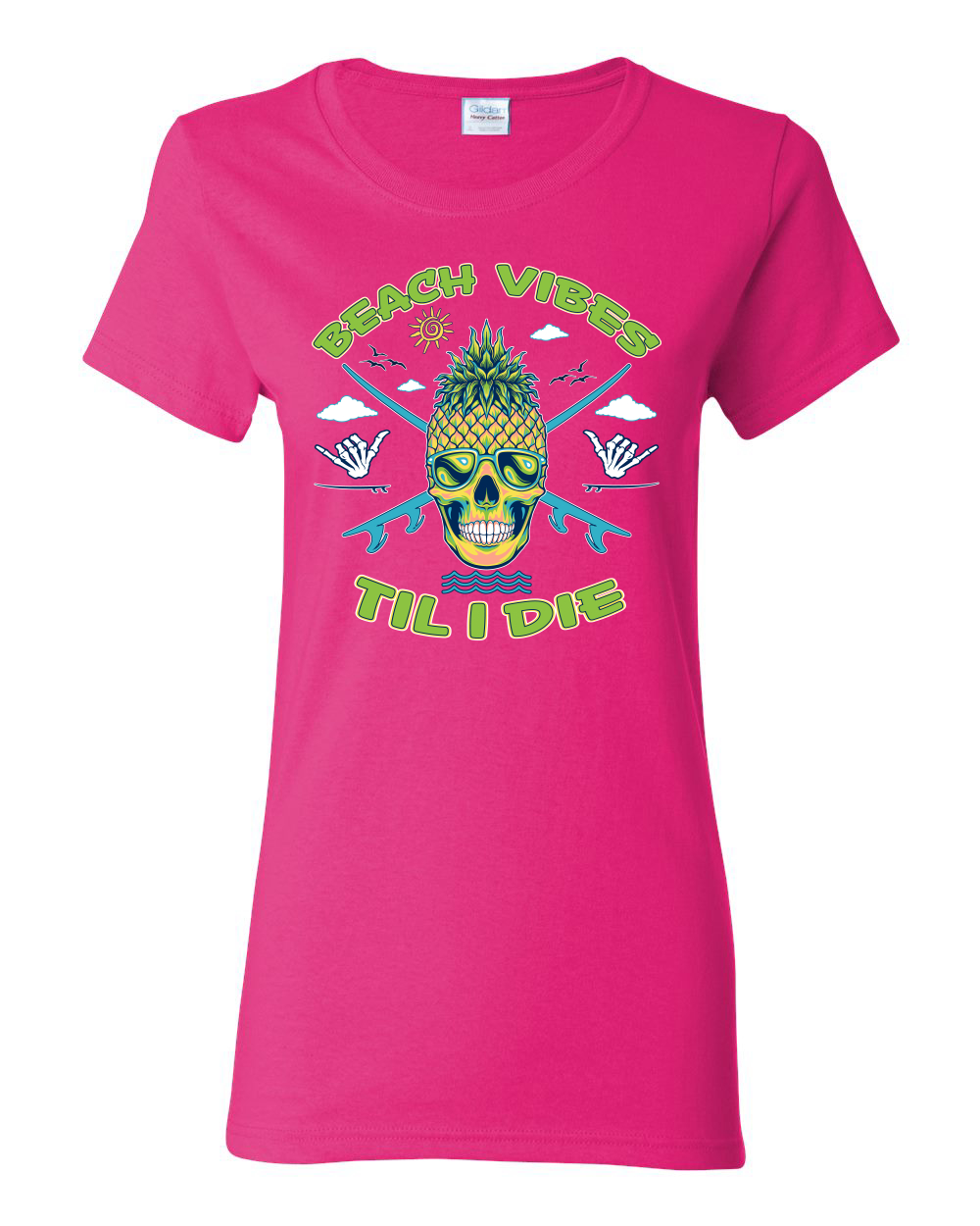 Camiseta gráfica Beach Vibes Till Die Outdoor para mujer - Imagen 5 de 17
