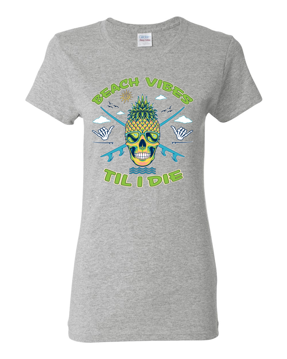 Camiseta gráfica Beach Vibes Till Die Outdoor para mujer - Imagen 6 de 17