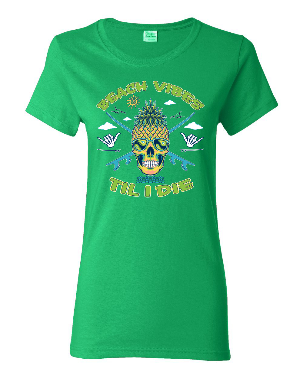 Camiseta gráfica Beach Vibes Till Die Outdoor para mujer - Imagen 7 de 17