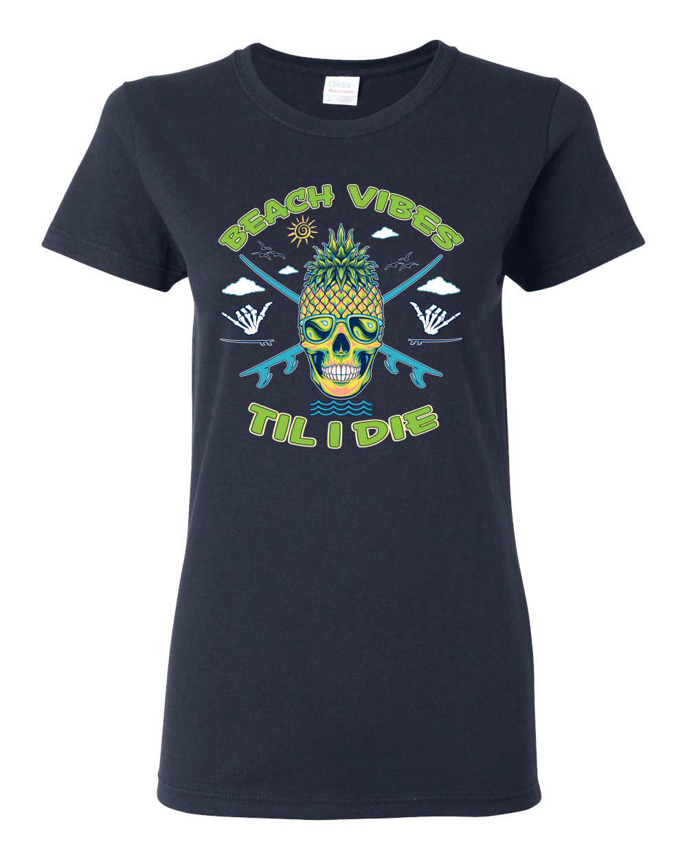 Camiseta gráfica Beach Vibes Till Die Outdoor para mujer - Imagen 10 de 17