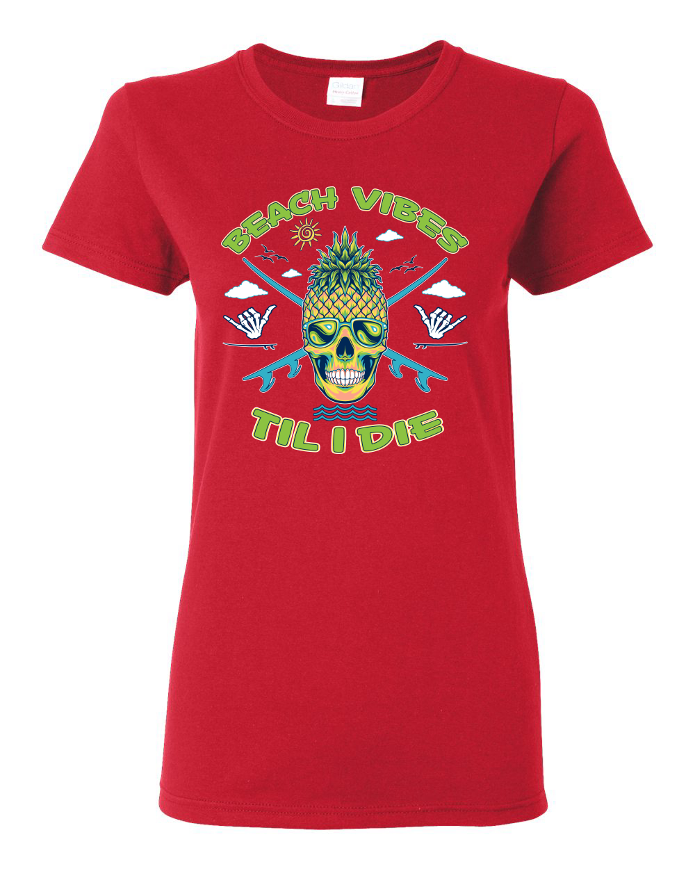 Camiseta gráfica Beach Vibes Till Die Outdoor para mujer - Imagen 13 de 17