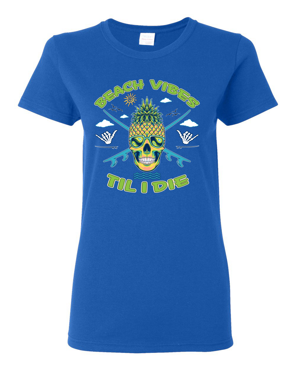 Camiseta gráfica Beach Vibes Till Die Outdoor para mujer - Imagen 14 de 17