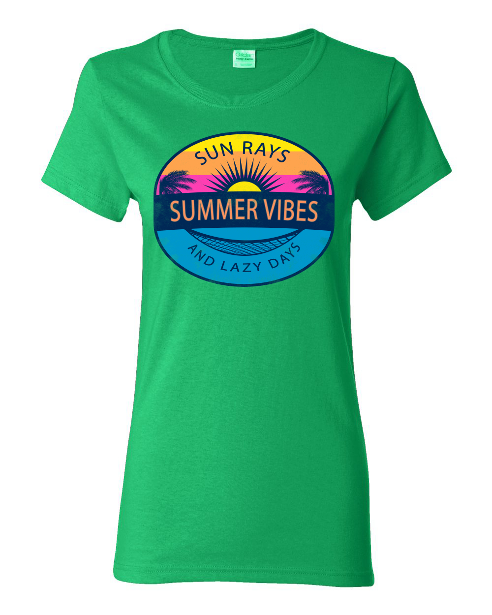 Camiseta gráfica Sun Rays Verano Vibraciones y días perezosos al aire libre para mujeres - Imagen 7 de 17