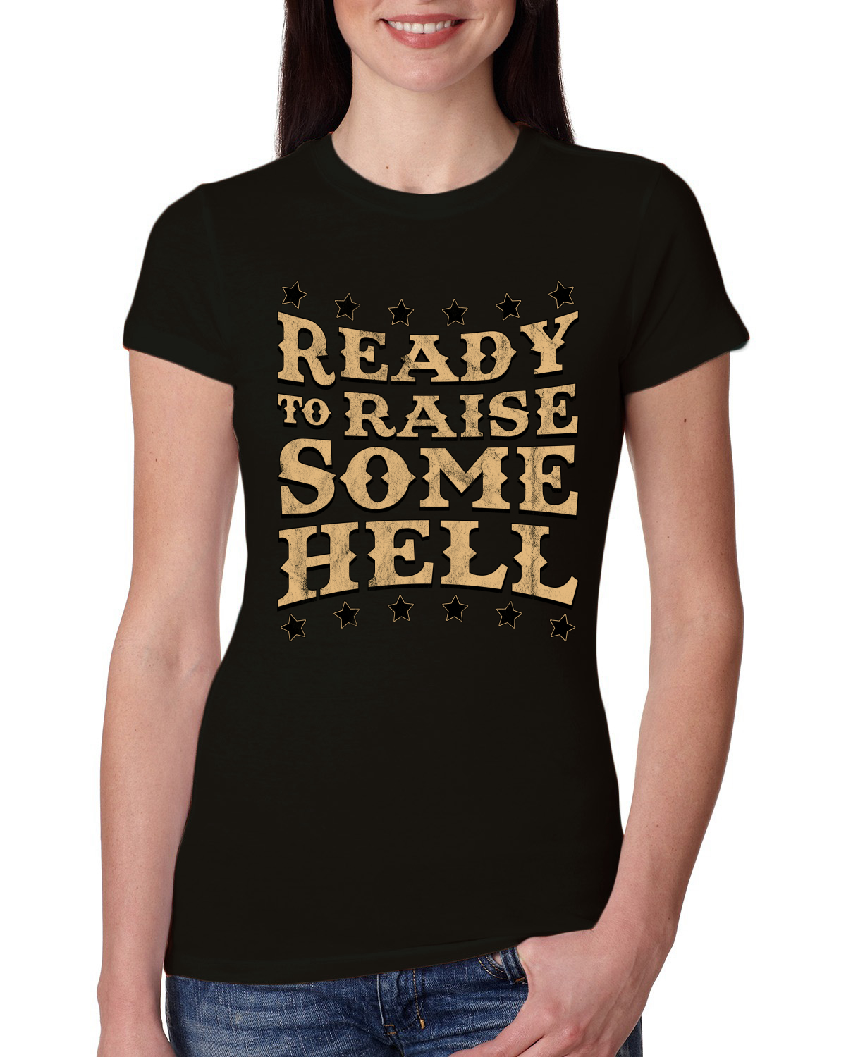 Camiseta junior de calce ajustado para mujer Ready to Raise Some Hell - Imagen 3 de 15