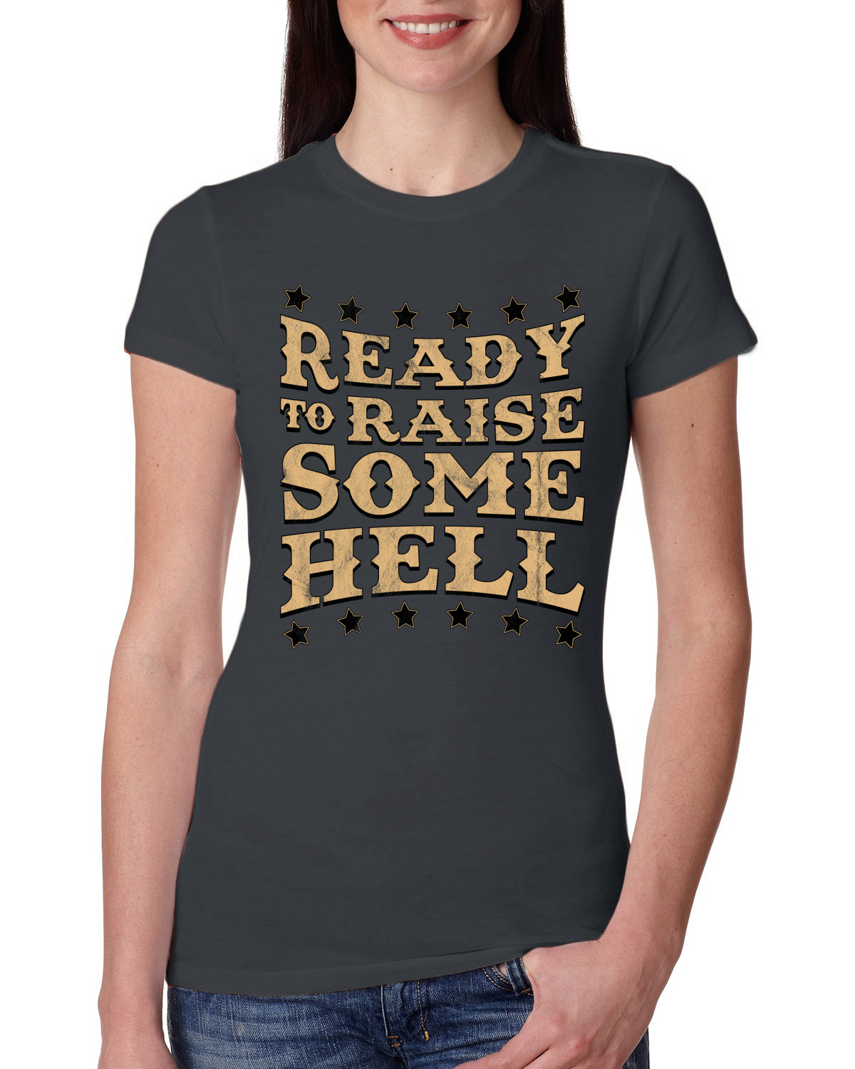 Camiseta junior de calce ajustado para mujer Ready to Raise Some Hell - Imagen 10 de 15