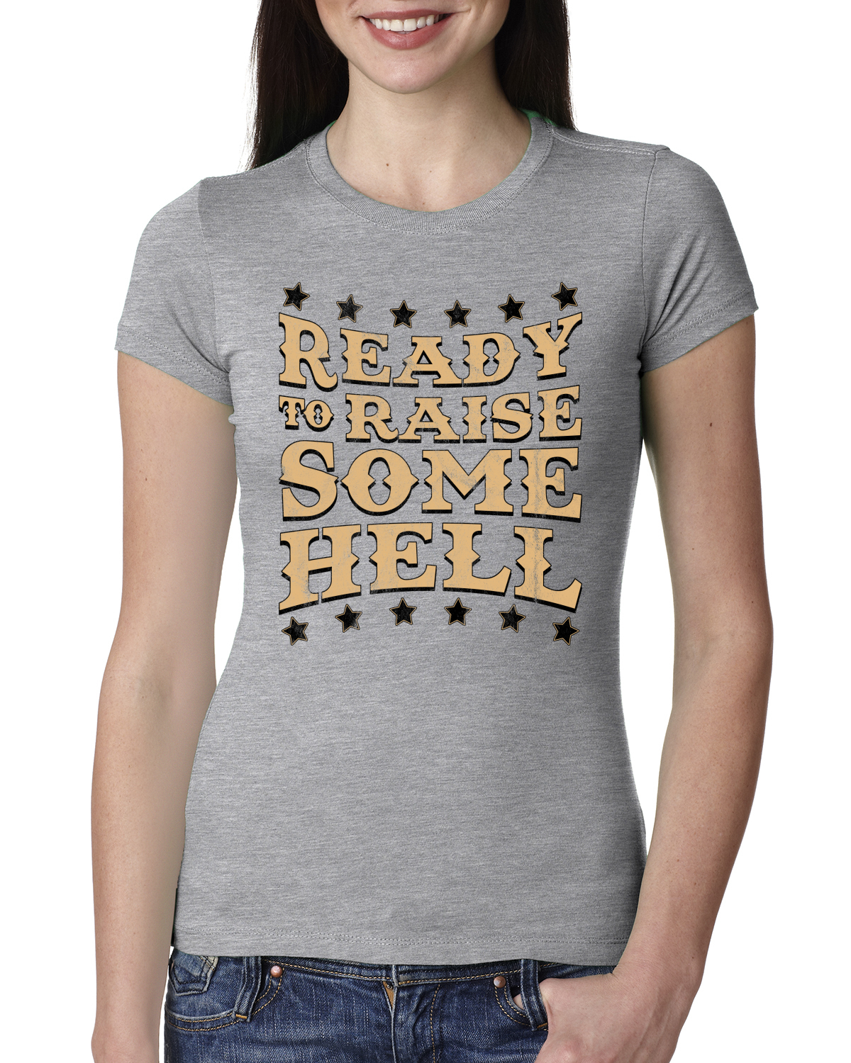 Camiseta junior de calce ajustado para mujer Ready to Raise Some Hell - Imagen 4 de 15