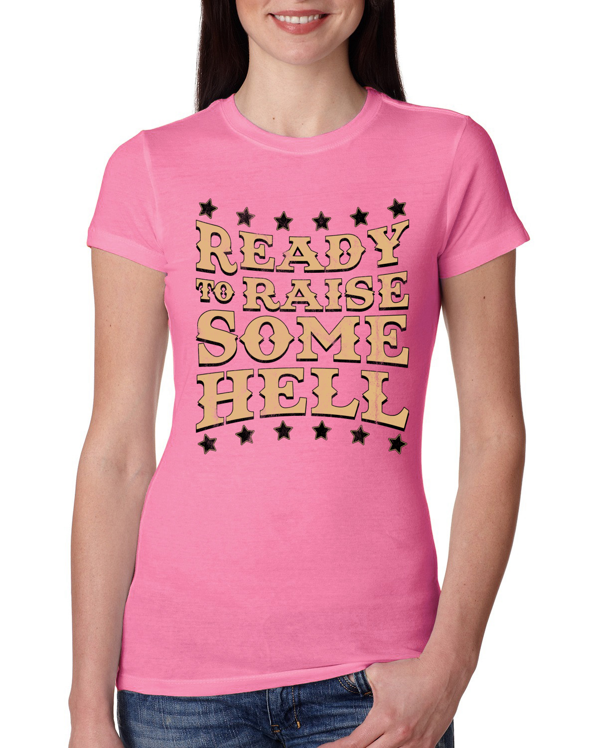 Camiseta junior de calce ajustado para mujer Ready to Raise Some Hell - Imagen 11 de 15