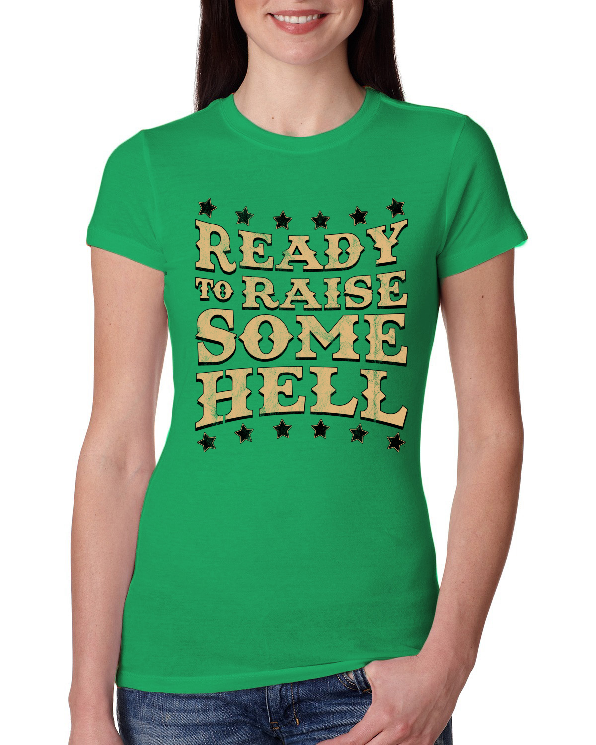 Camiseta junior de calce ajustado para mujer Ready to Raise Some Hell - Imagen 5 de 15