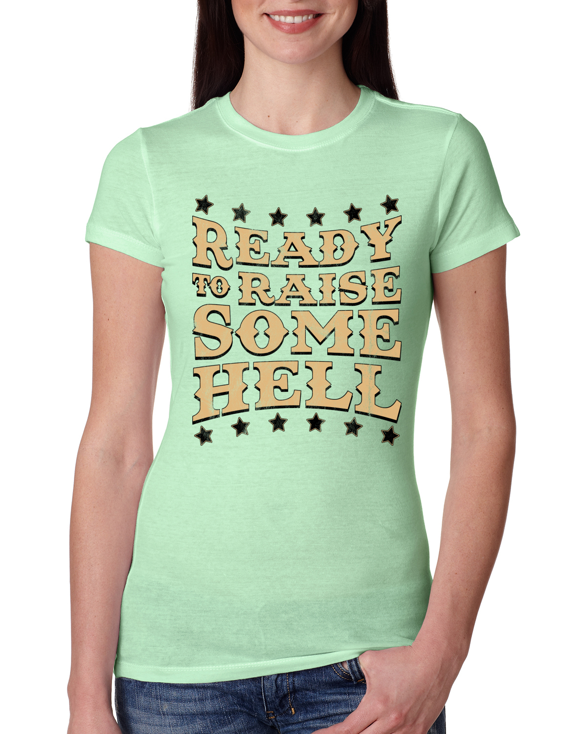 Camiseta junior de calce ajustado para mujer Ready to Raise Some Hell - Imagen 12 de 15