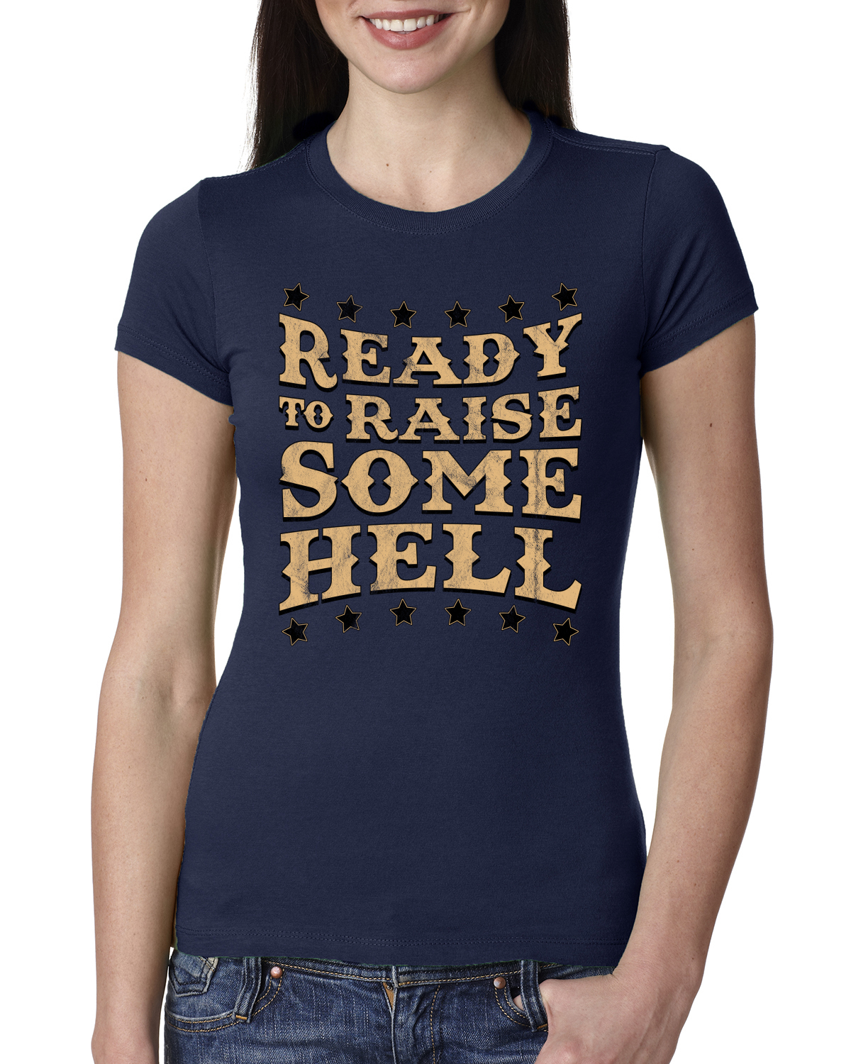 Camiseta junior de calce ajustado para mujer Ready to Raise Some Hell - Imagen 6 de 15