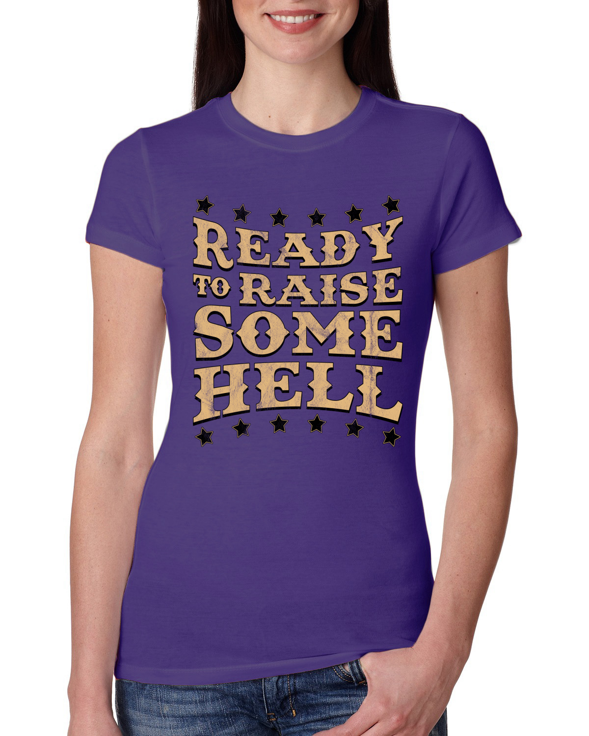 Camiseta junior de calce ajustado para mujer Ready to Raise Some Hell - Imagen 13 de 15