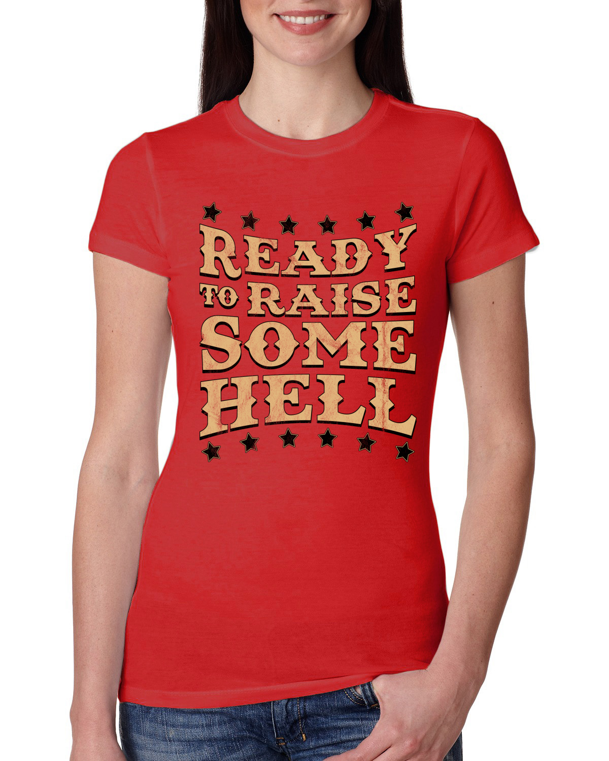 Camiseta junior de calce ajustado para mujer Ready to Raise Some Hell - Imagen 7 de 15