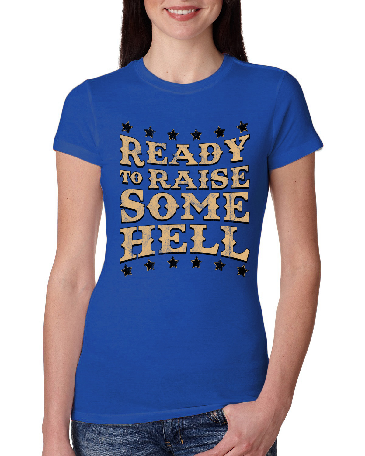 Camiseta junior de calce ajustado para mujer Ready to Raise Some Hell - Imagen 8 de 15