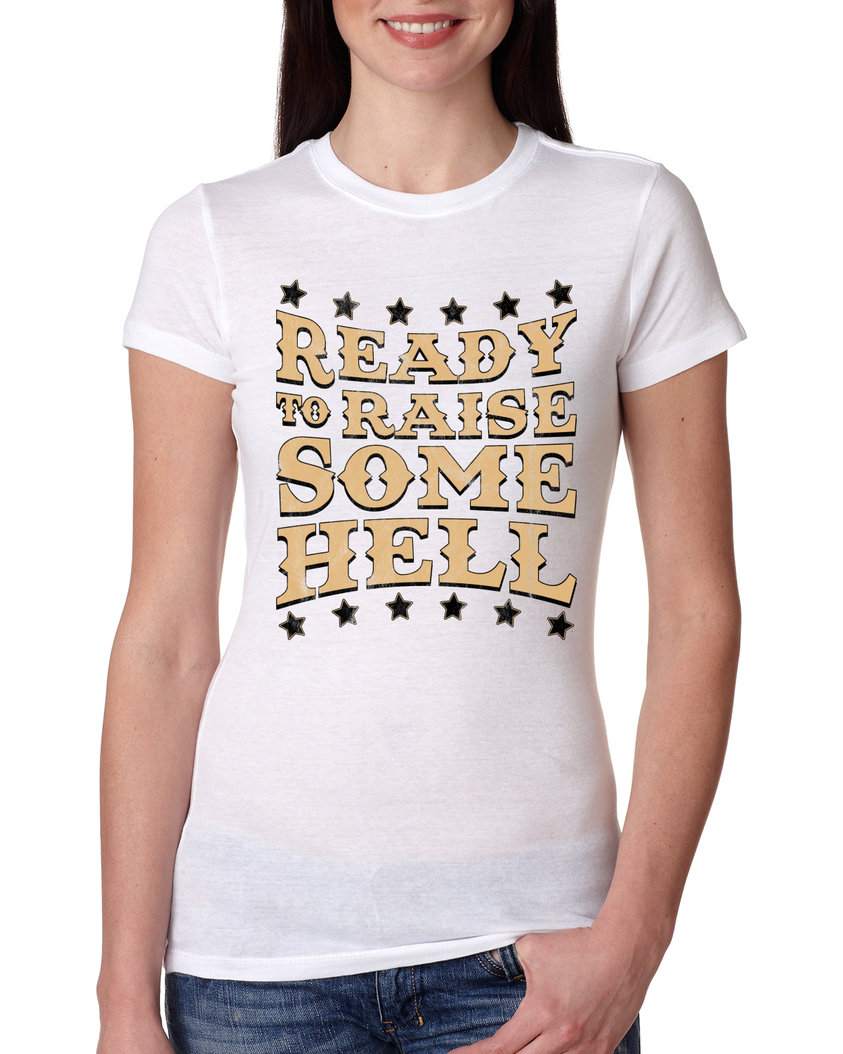 Camiseta junior de calce ajustado para mujer Ready to Raise Some Hell - Imagen 9 de 15