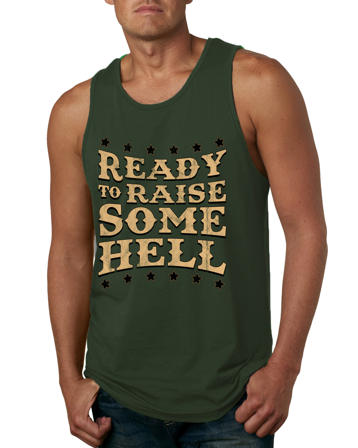 Camiseta sin mangas gráfica Ready to Raise Some Hell Men - Imagen 4 de 9