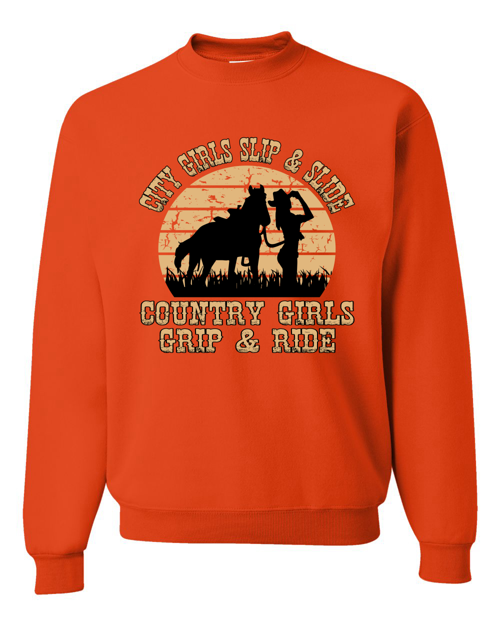 Sudadera City Girls Deslizante y Deslizante País Niñas Agarre y Montar Unisex Cuello Redondo - Imagen 14 de 21
